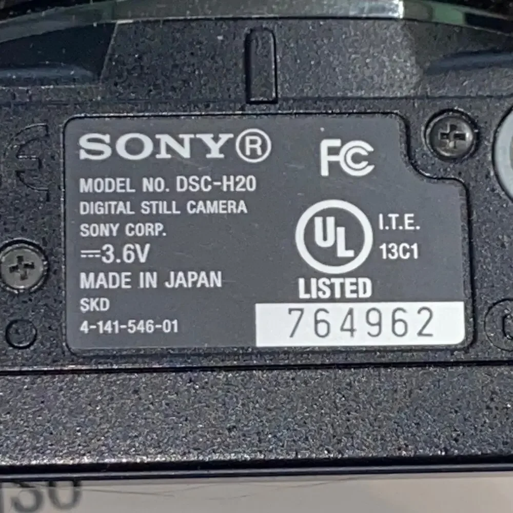 Sony Cyber Shot DSC H20 10.1 MP Digital Camera Battery Cord Manual Disc Ppwk
